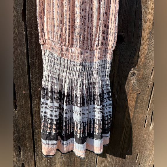 Ramy Brook Paris Sleeveless Wrap Dress in Blush Combo in Gray & Pink - Picture 11 of 14